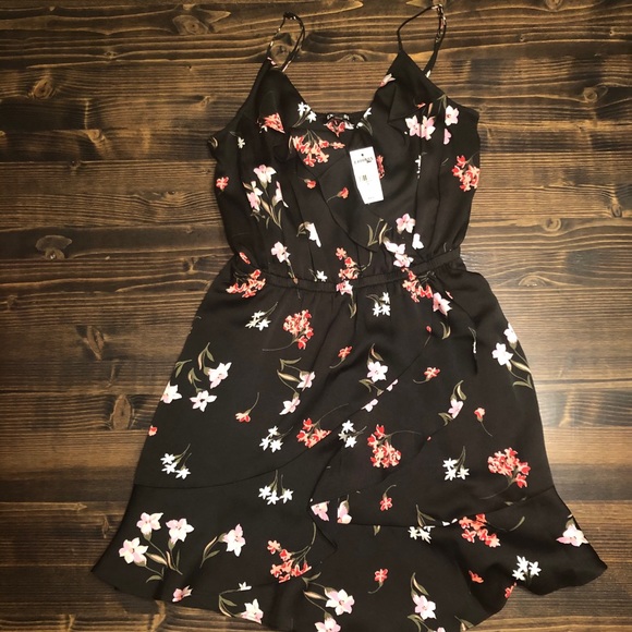 Express Dresses & Skirts - Express Floral Wrap Front Cami Dress